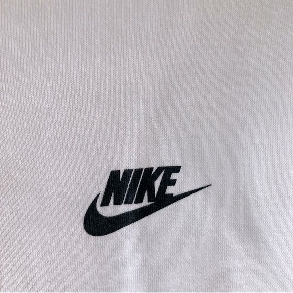 NIKE Moto Zip-Up Sweater Size M White Black - Picture 3 of 7